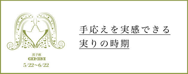 2025年下半期 ふたご座の運勢